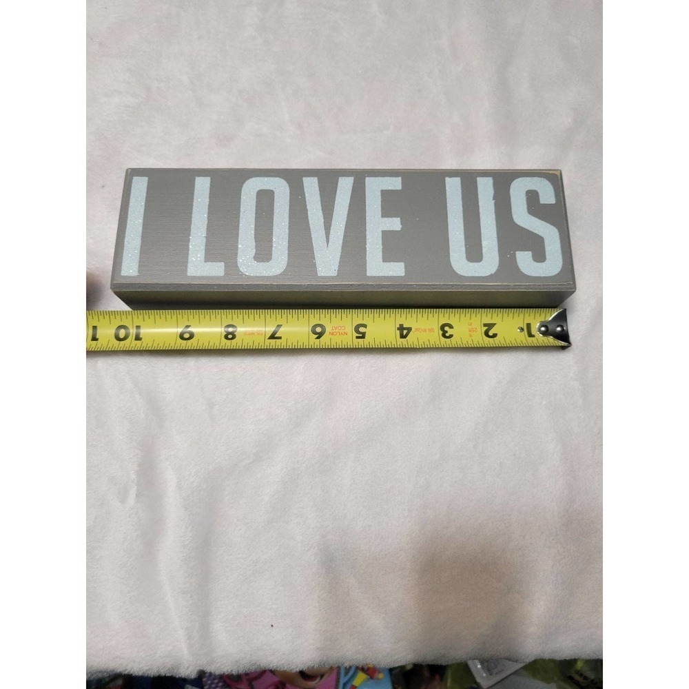 I Love Us Wooden decor